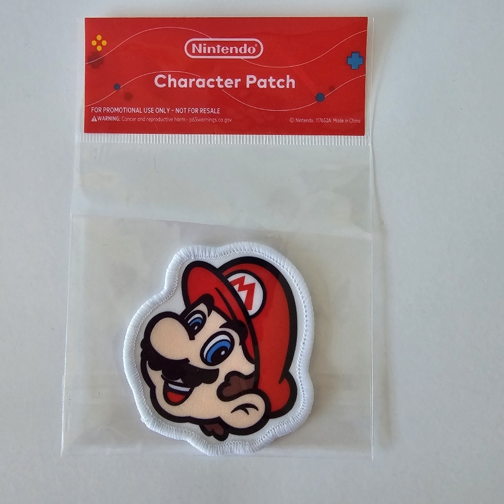 Mario Nintendo Character Patch - NWT